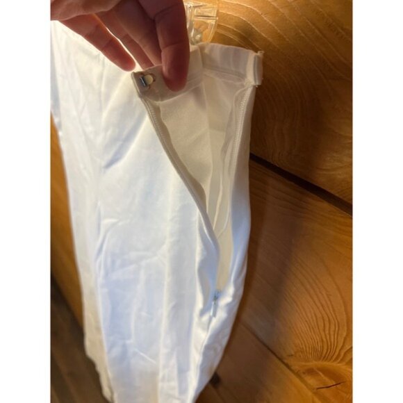 J. McLaughlin Womens White Cropped Leggings Pants 12 Side Zip Office‎ Casual - Picture 5 of 9